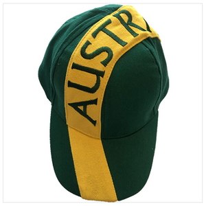 6 panels brushed cotton cap with embroidery