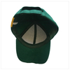 6 panels brushed cotton cap with embroidery