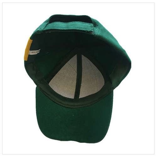 6 panels brushed cotton cap with embroidery